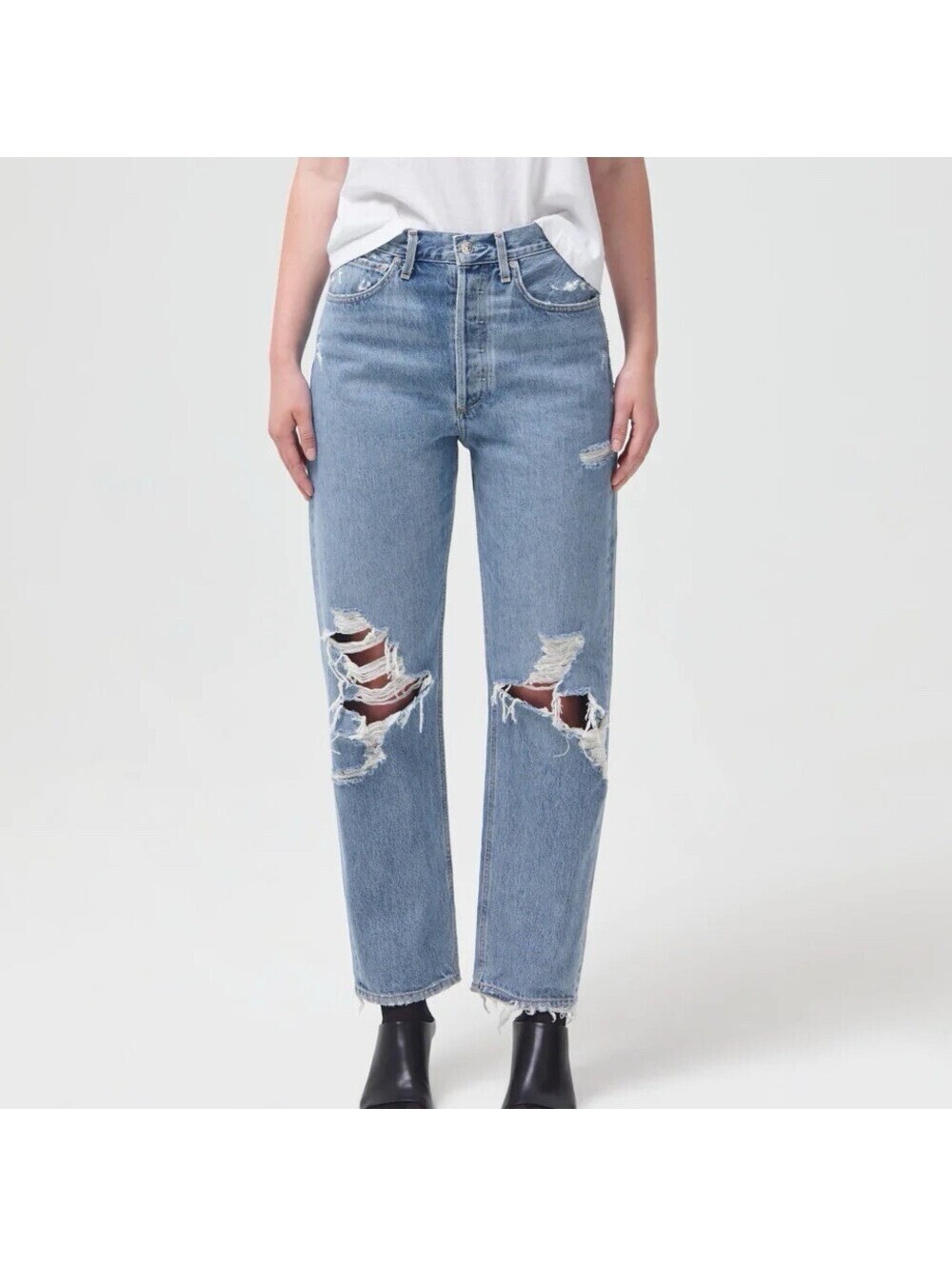 AGOLDE 90's Mid Rise Loose Fit jeans in a medium wash